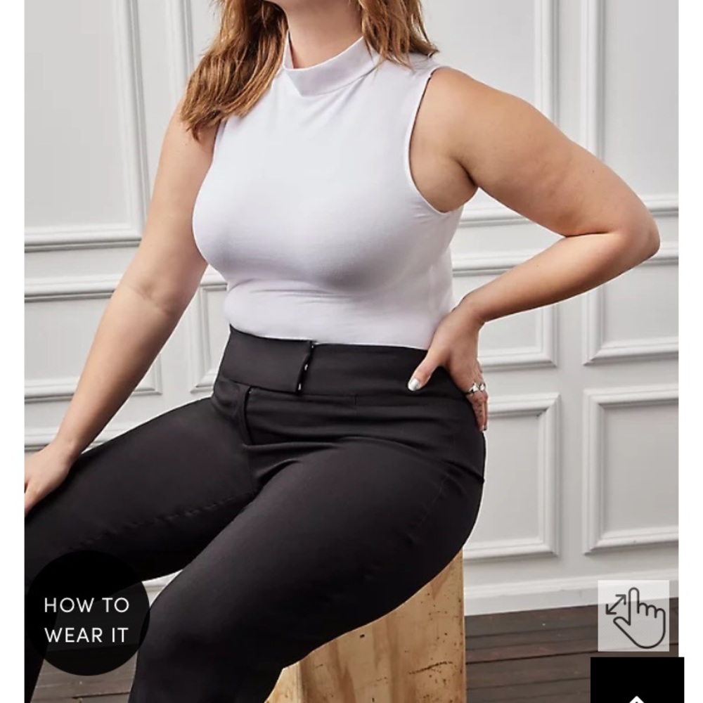 Torrid relaxed trouser - millennial stretch black *extra tall inseam*